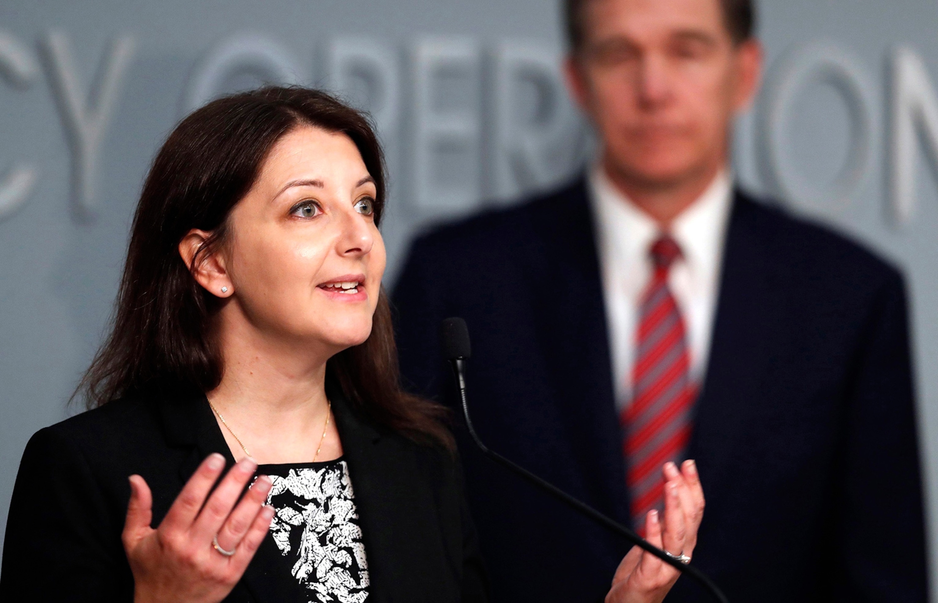 PHOTO: In this May 26, 2020 file photo Dr. Mandy Cohen, secretary of the state Department of Health and Human Services, speaks during a briefing on the coronavirus pandemic at the Emergency Operations Center in Raleigh, N.C.