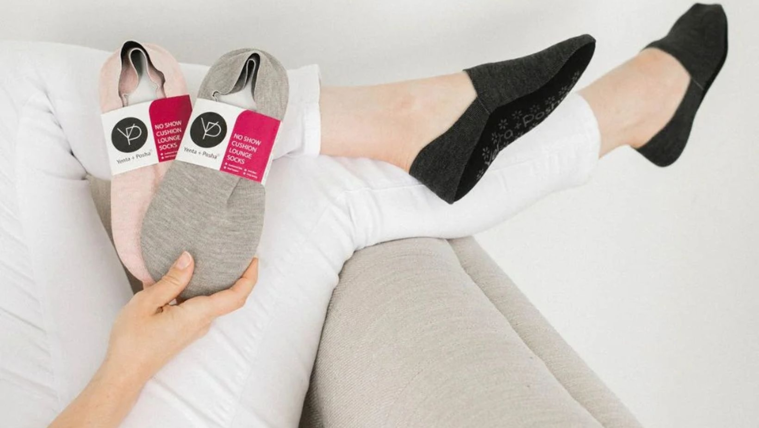 Yenta + Posha: No-show Cushion Lounge Socks