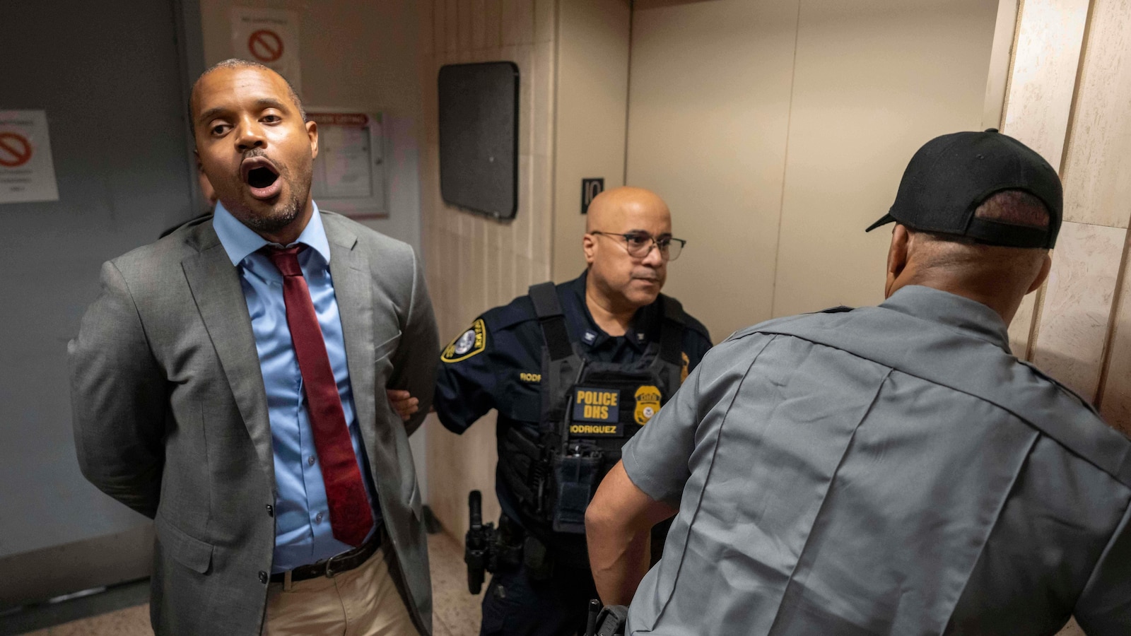 Elected officials among dozens of protesters arrested at a Manhattan immigration holding facility