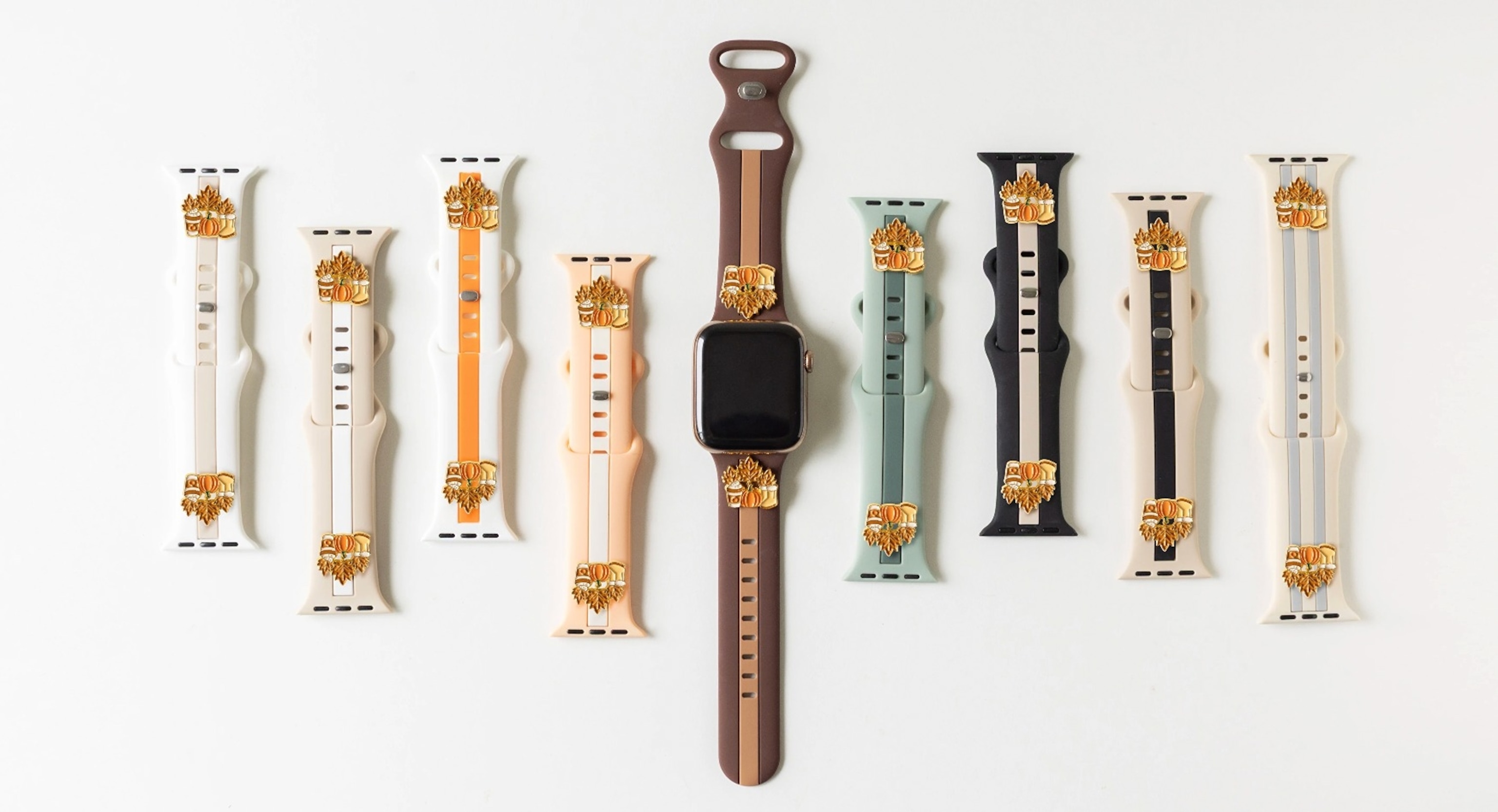 Strawberry Avocados: Smart Watch Bands and Football Bracelet Stack