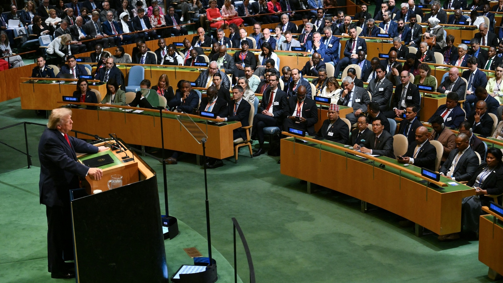 President Donald Trump said Iran faces "potential greatness or obliteration."