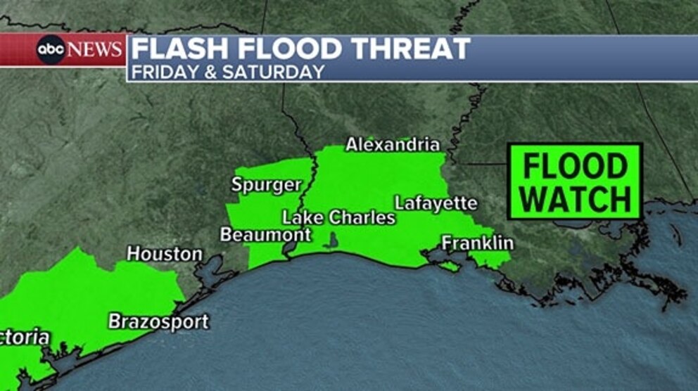 PHOTO: flash flood map