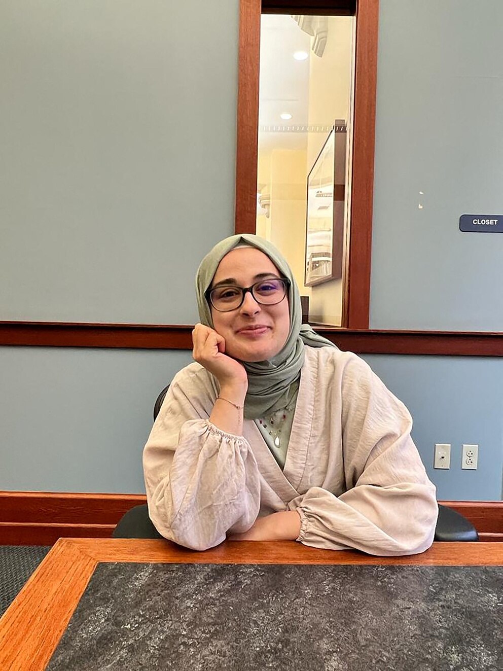 PHOTO: Rumeysa Ozturk, a Turkish doctoral student at Tufts University in Somerville, Massachusetts, poses in an undated photograph