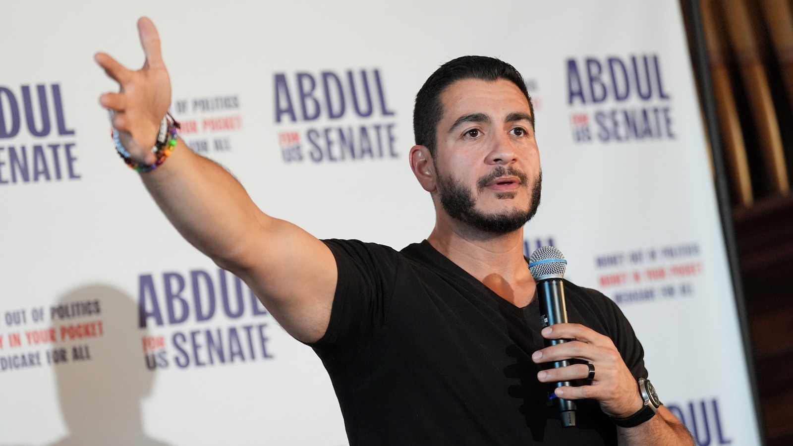 Abdul El-Sayed campaigns on healthcare amid Republican attacks