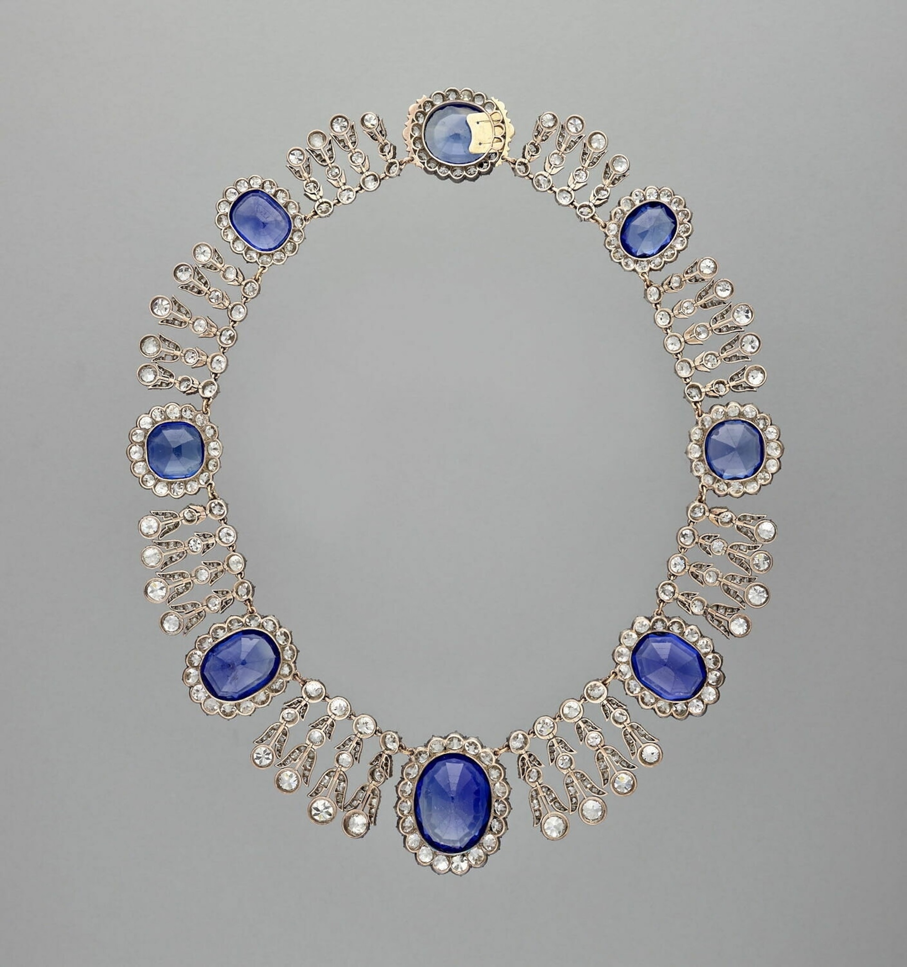 PHOTO: Among the jewelry stolen from the Louvre museum, Oct. 19, 2025, is this necklace from the sapphire collection of Queen Marie-Amélie and Queen Hortense.