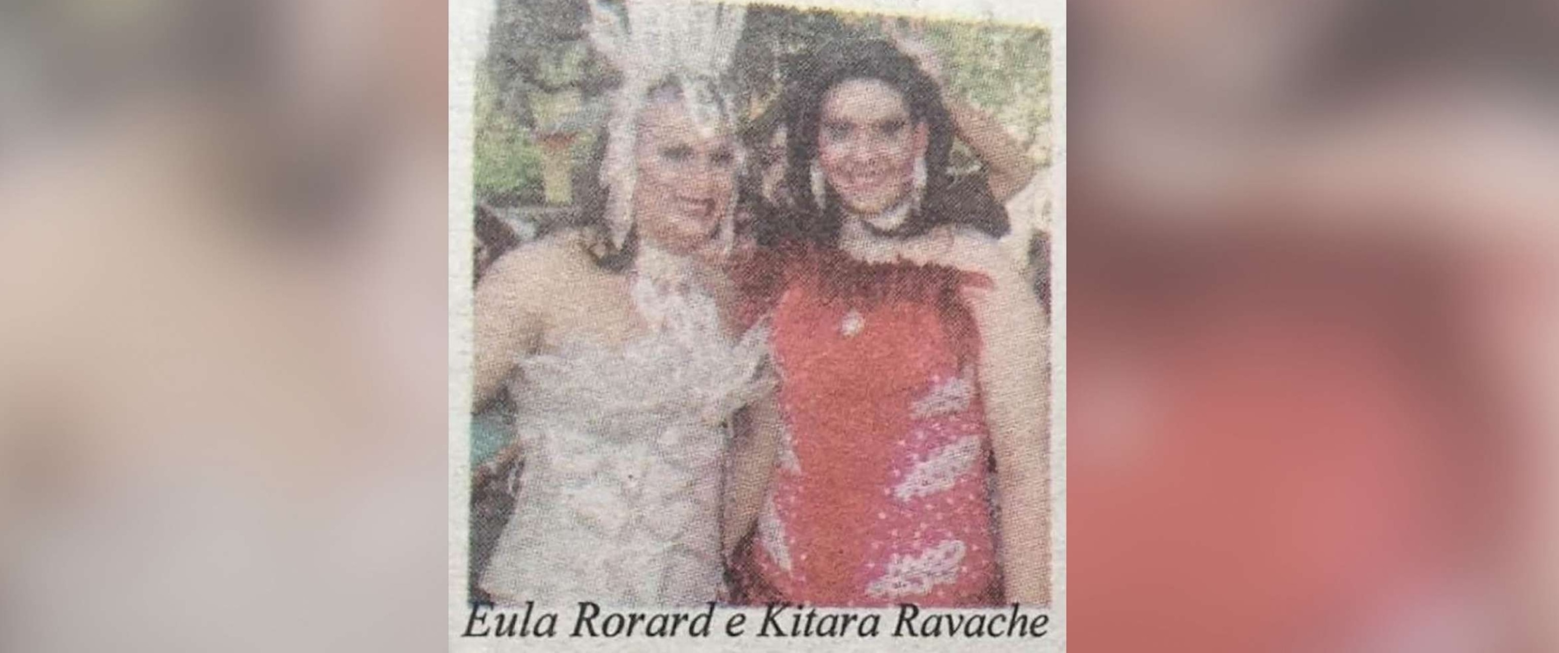 PHOTO: In this 2008 photo from the Brazilian newspaper Grito Gay, drag queen Eula Rochard, left, appears in drag with a man who he says is George Santos, now a U.S. representative from New York.