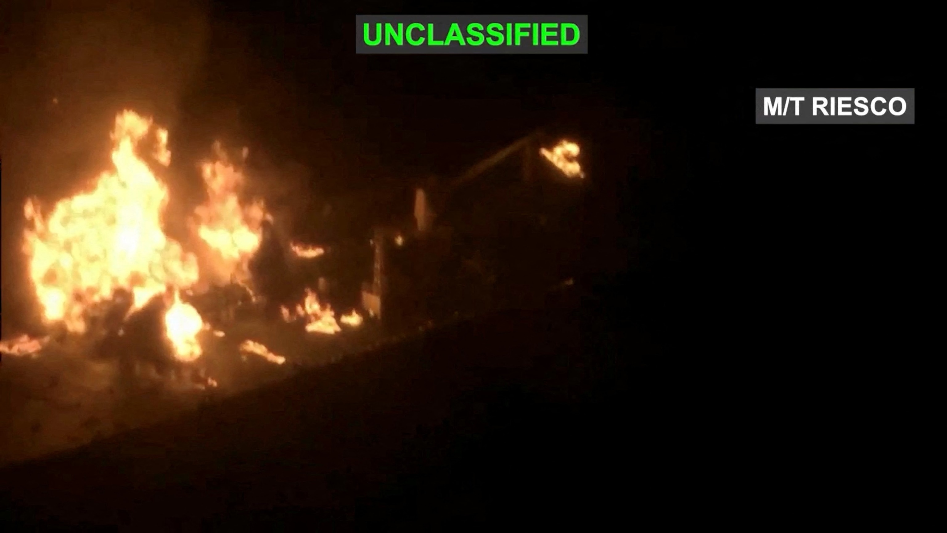 PHOTO: US military says it destroyed five Iranian oil carriers after attempted missile attacks