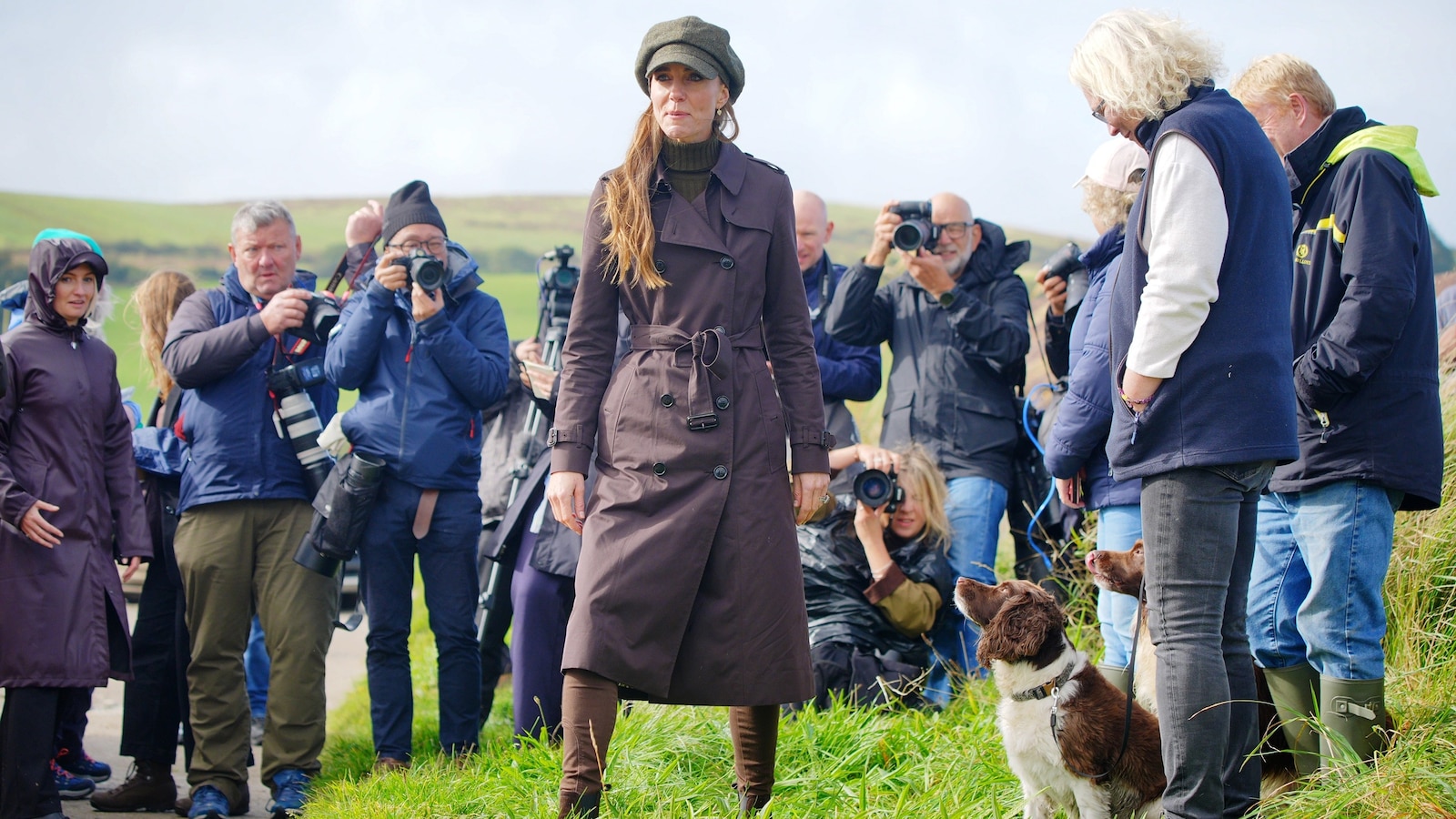 Catherine, Princess of Wales, visits Ettrick Bay during a visit to the Isle of Bute, September 17, 2026 in Rothesay, Isle of Bute, Scotland.