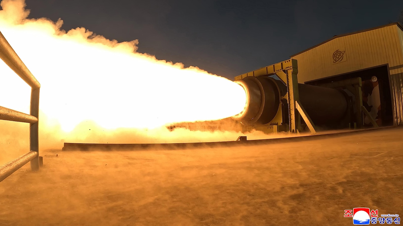 Noord-Korea voert een motortest uit voor een raket die zich op het Amerikaanse vasteland kan richten