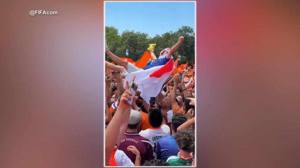 WATCH:  Tourists light up World Cup across the US