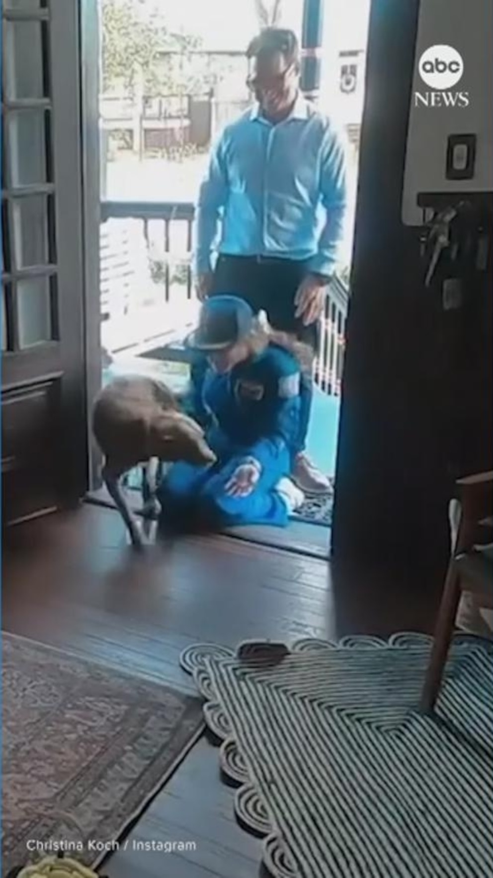 WATCH:  Astronaut’s dog erupts with joy as mom returns from moon mission