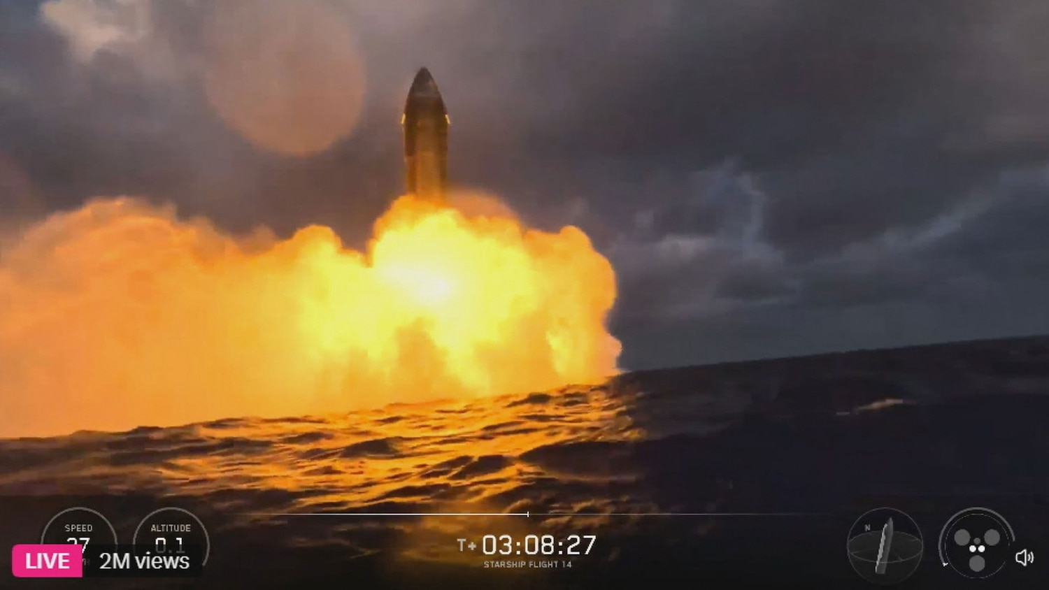 Starship reaches orbit