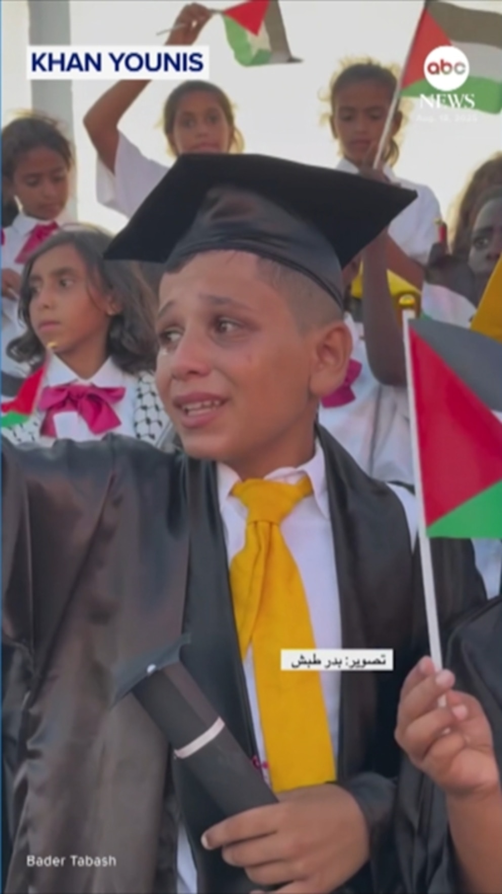 NextImg:Video Children orphaned in Gaza get graduation ceremony