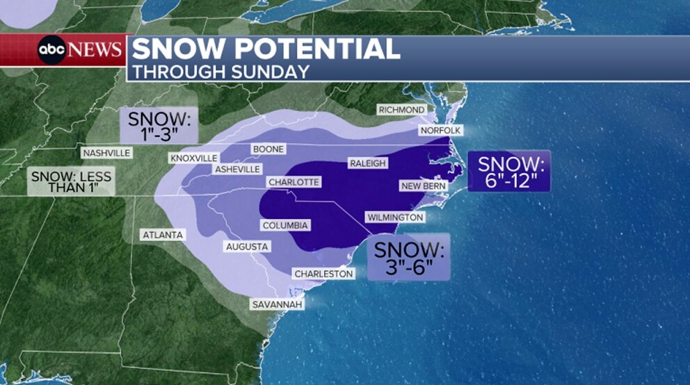 PHOTO: snow potential map