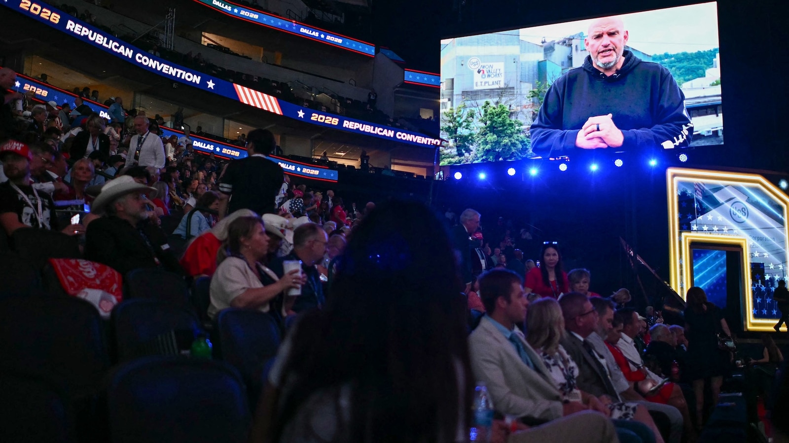 Democratic Sen. Fetterman made a surprise appearance via video at the GOP convention to introduce GOP Sen. McCormick and pledged to work with Trump on steel.