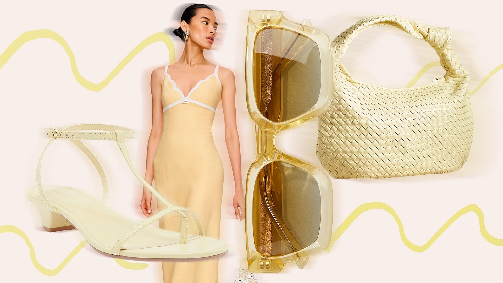 Shop butter yellow apparel and accessories