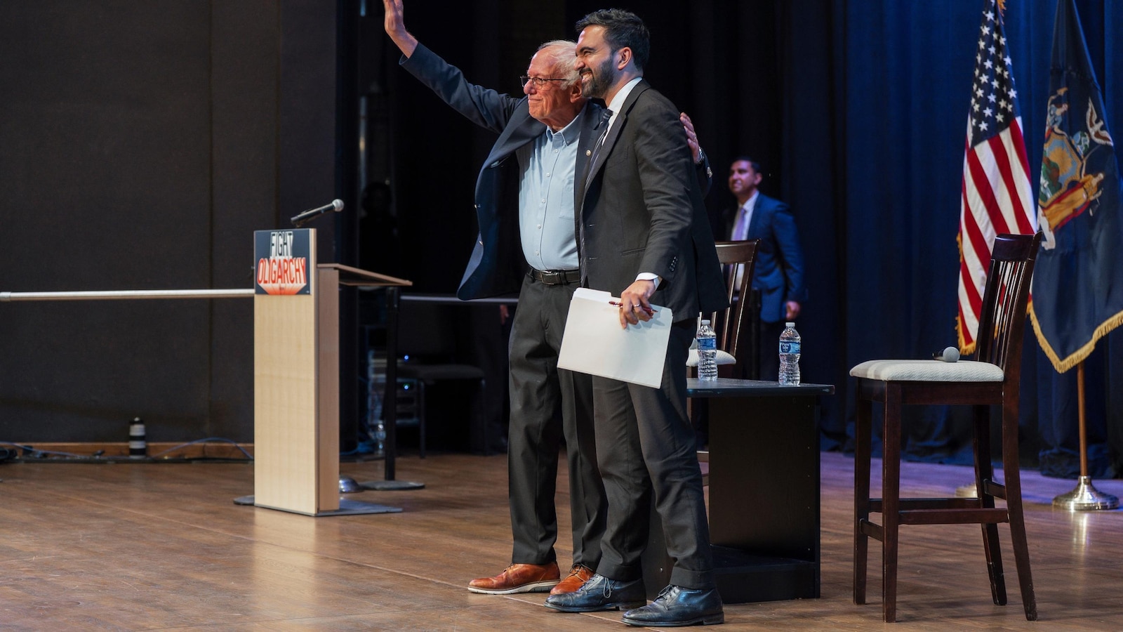 Sanders and Mamdani energize supporters at town hall as NYC mayor's race enters final stretch
