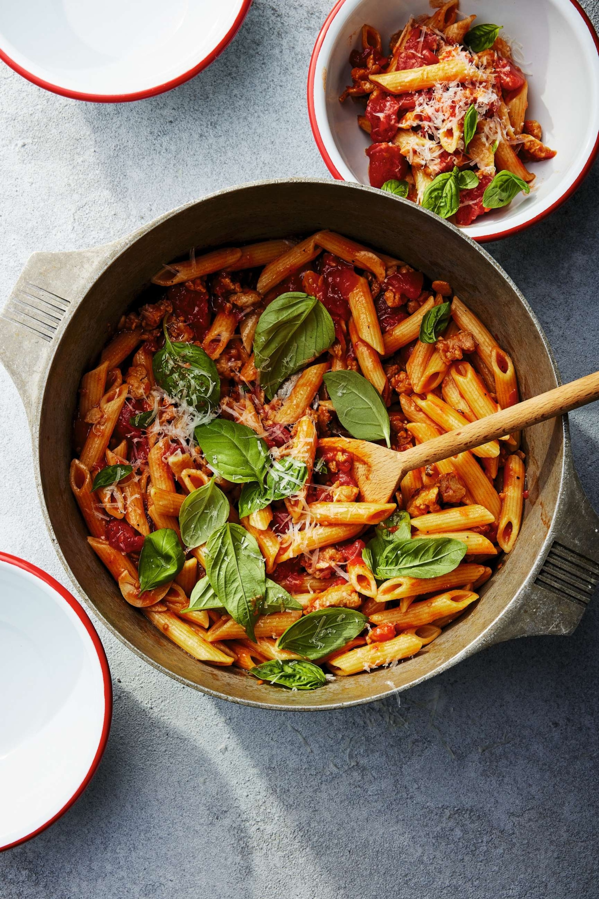 15-Minute Chicken Sausage Pasta Meal Prep Bowls - Smile Sandwich