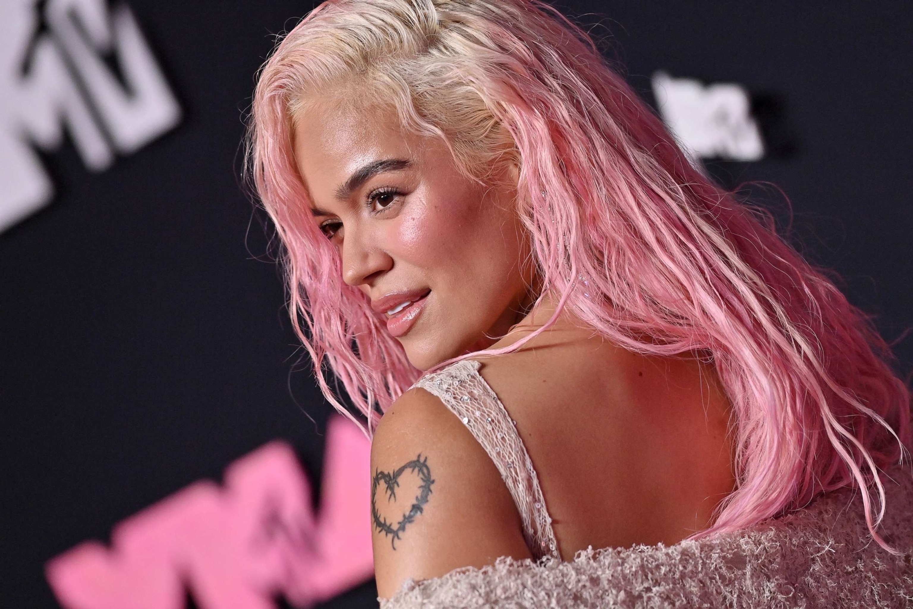 PHOTO: Karol G attends the 2023 MTV Video Music Awards at Prudential Center, on Sept. 12, 2023, in Newark, New Jersey.