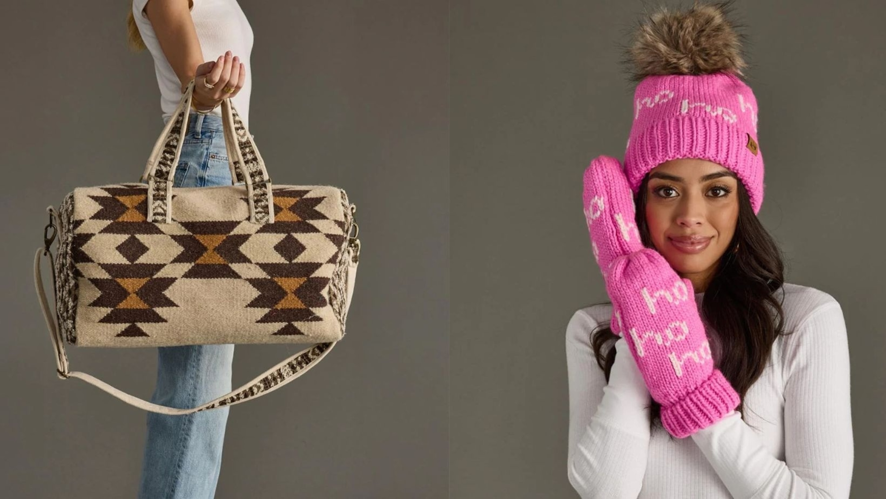 Panache Apparel: Knitted Hat, Sweater & Bags