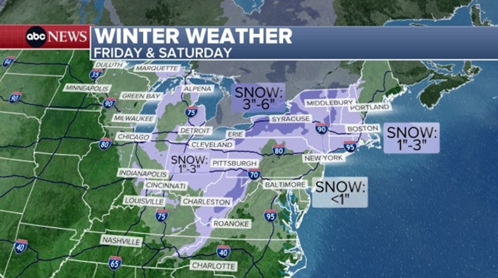 Coldest air of the season, snow to hit parts of the Northeast - Good ...