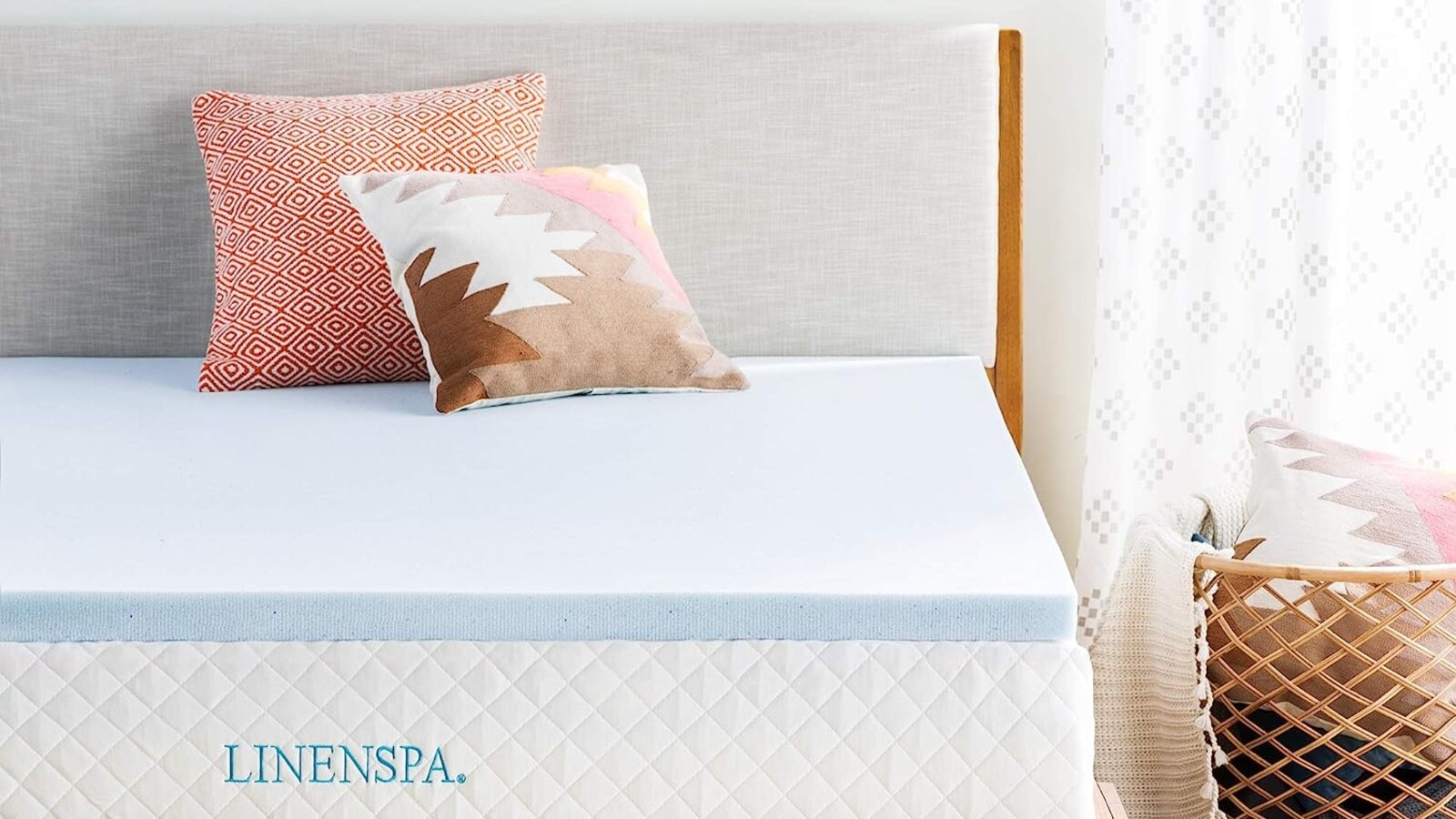 Linenspa 2 Inch Memory Foam Mattress Topper