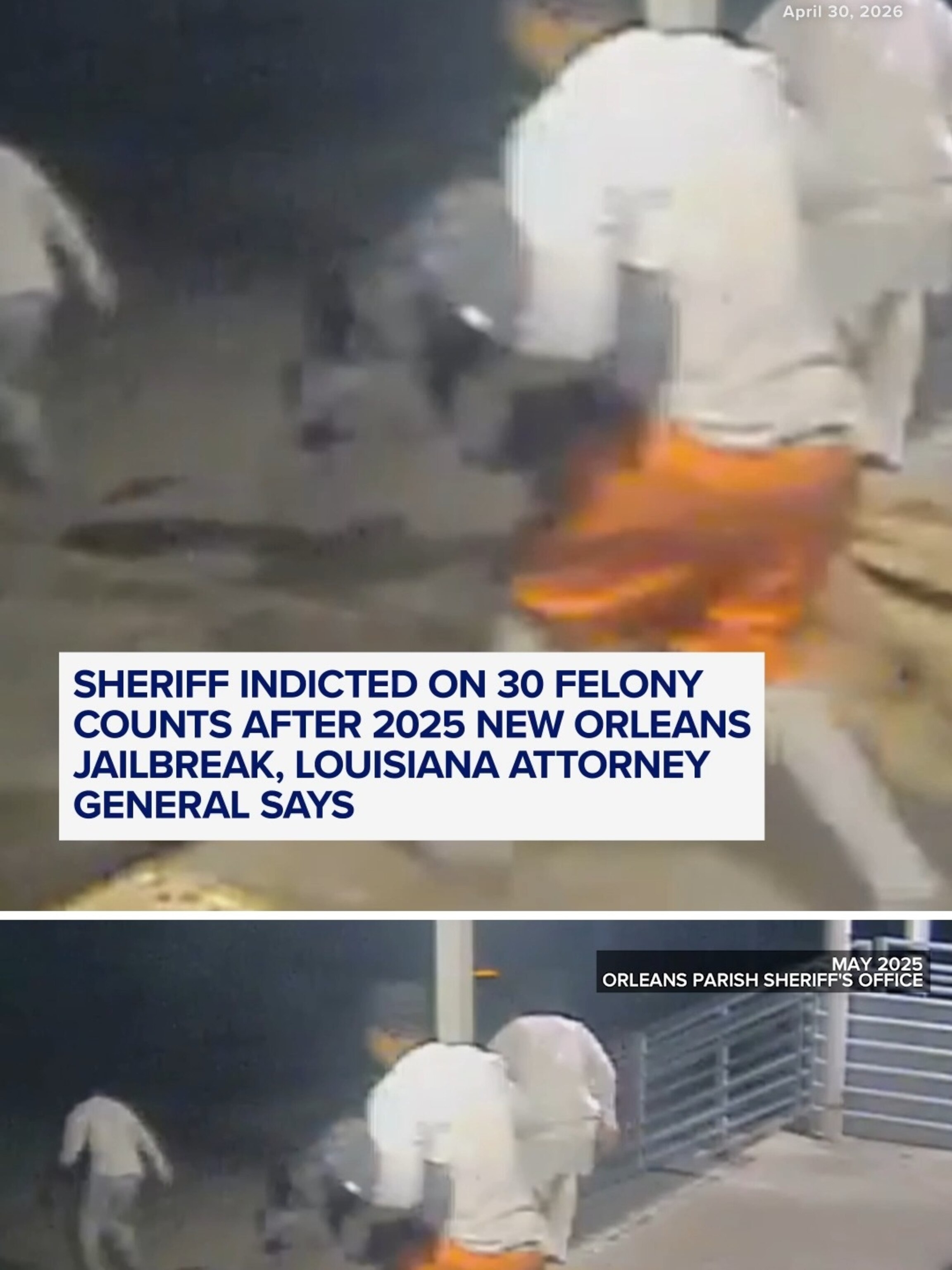Video Sheriff indicted on 30 felony counts after 2025 NOLA
