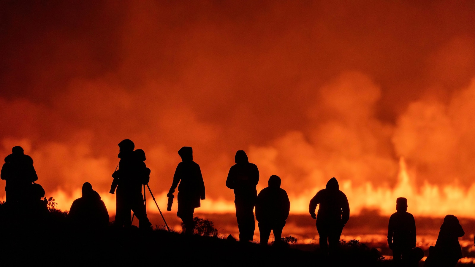 An Iceland volcano erupts again but spares the nearby town of Grindavik for now