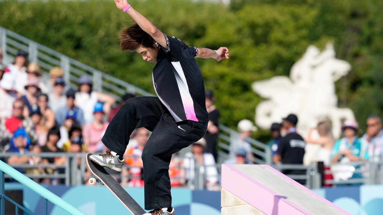 Japan’s Yuto Horigome wins second Olympic gold medal in men’s street skateboarding