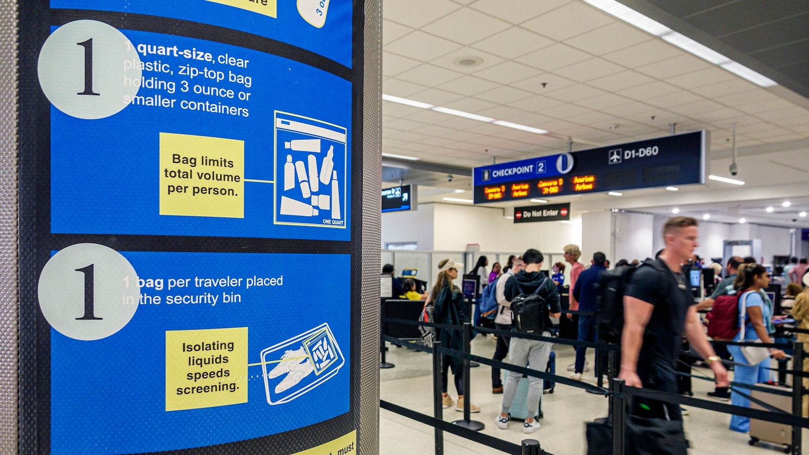 DHS Secretary Noem says airline carry-on liquids limit could be changed ...