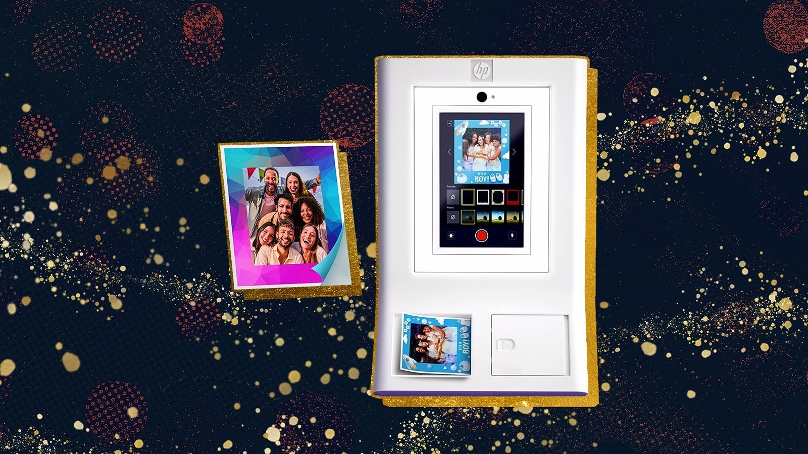 Capture celebratory snapshots at home with this photo booth