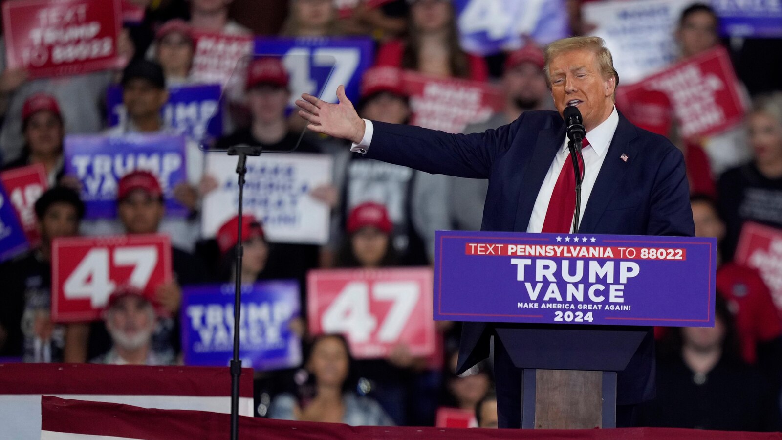  The Latest: Harris visiting Nevada and Arizona while Trump speaks in Michigan