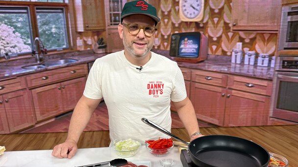 Chef Daniel Holzman on "Good Morning America" to make some retro 80s-inspired recipes. 