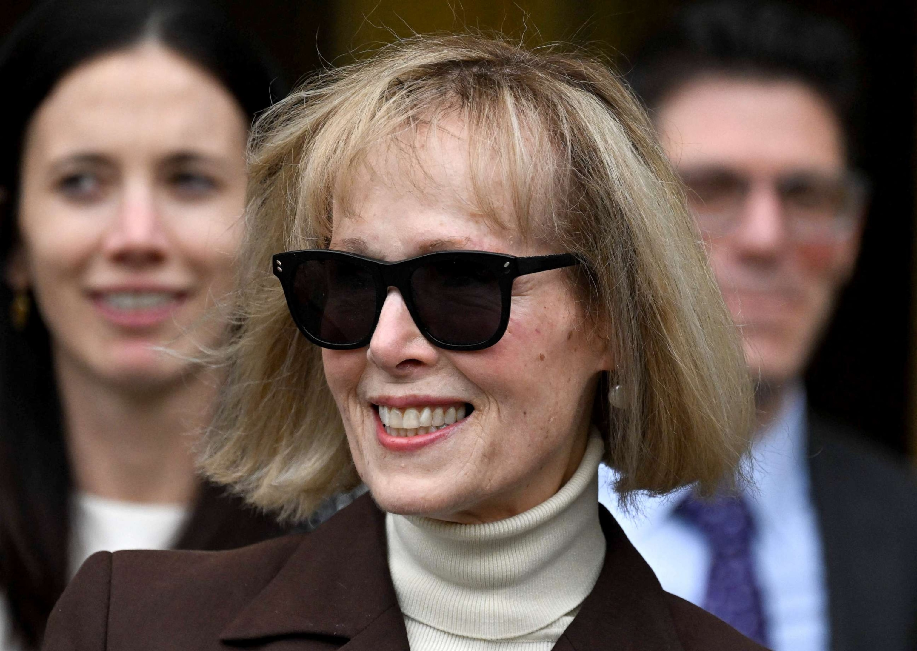 PHOTO: E. Jean Carroll departs the Manhattan Federal Court in New York City on May 9, 2023.