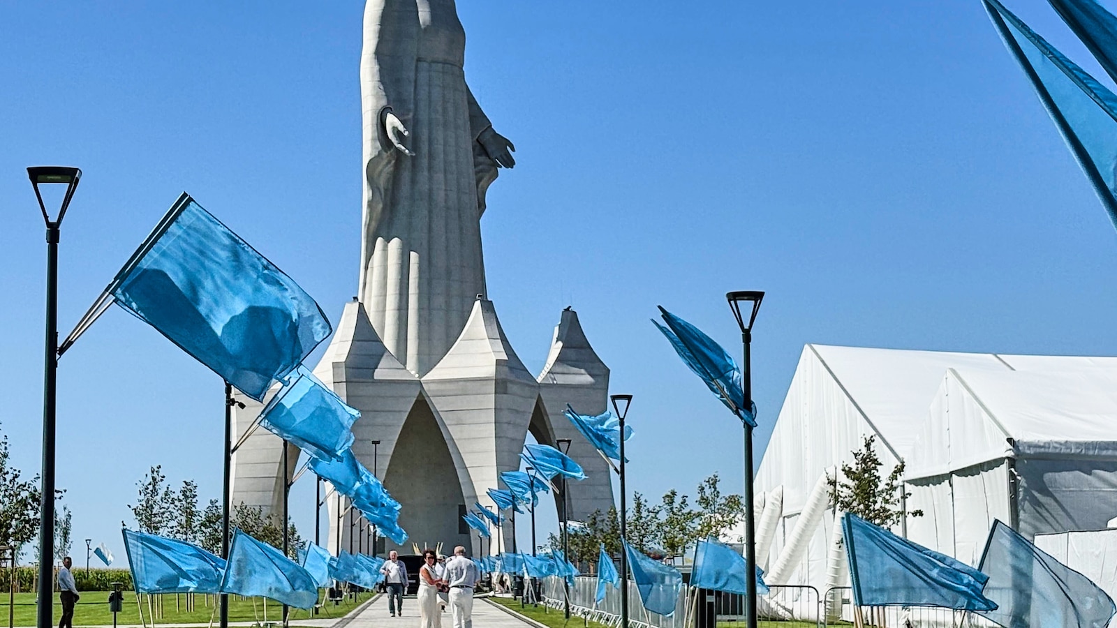 Europe's tallest statue of the Virgin Mary is inaugurated in a small Polish village
