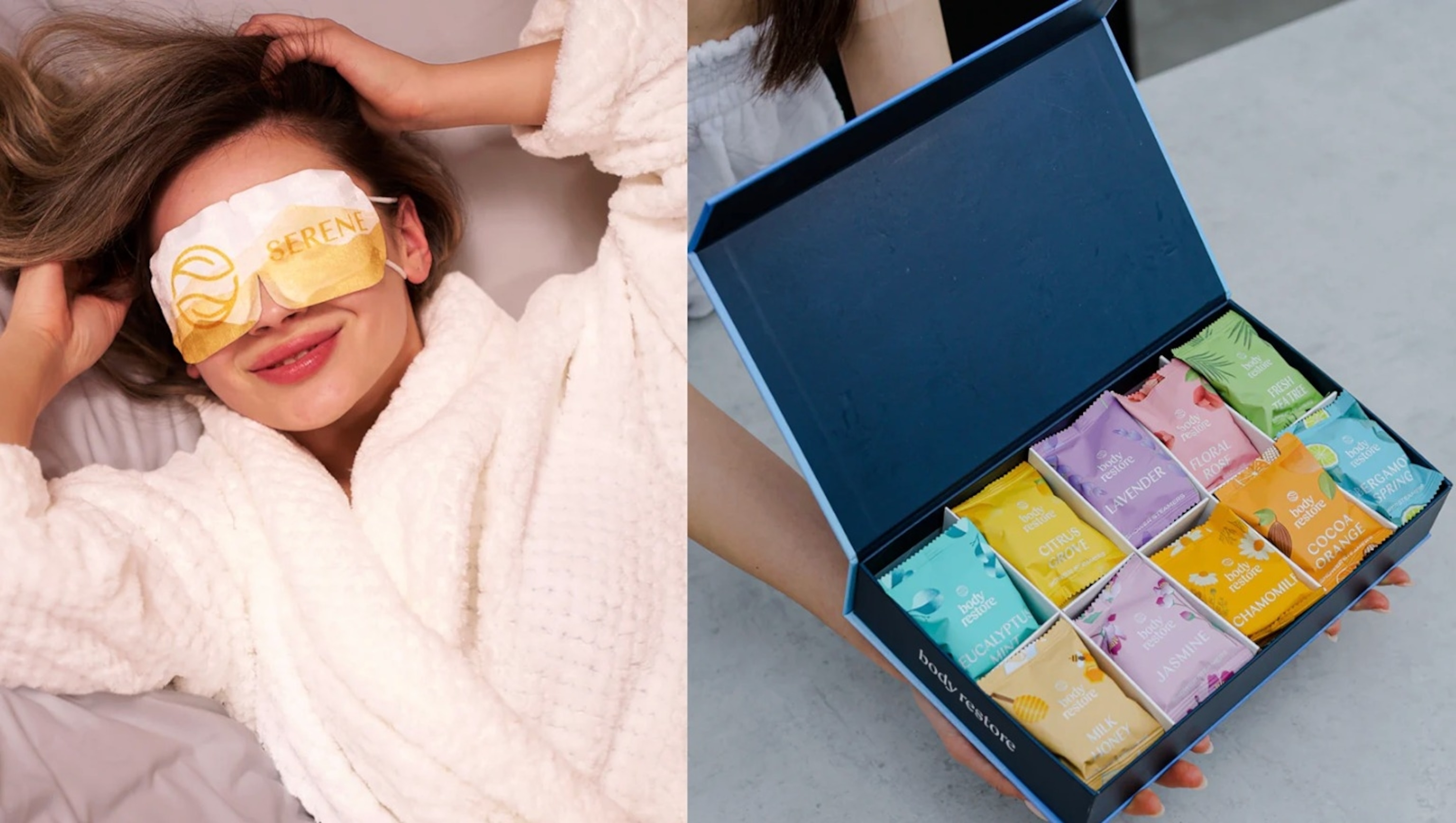 Body Restore: Shower Steamers and Steam Eye Masks