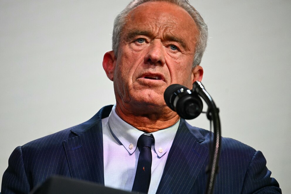 U.S. Secretary of Health and Human Services Robert F. Kennedy Jr. speaks during a healthcare affordability event in the South Court Auditorium of The White House in Washington, D.C., on May 18, 2026.