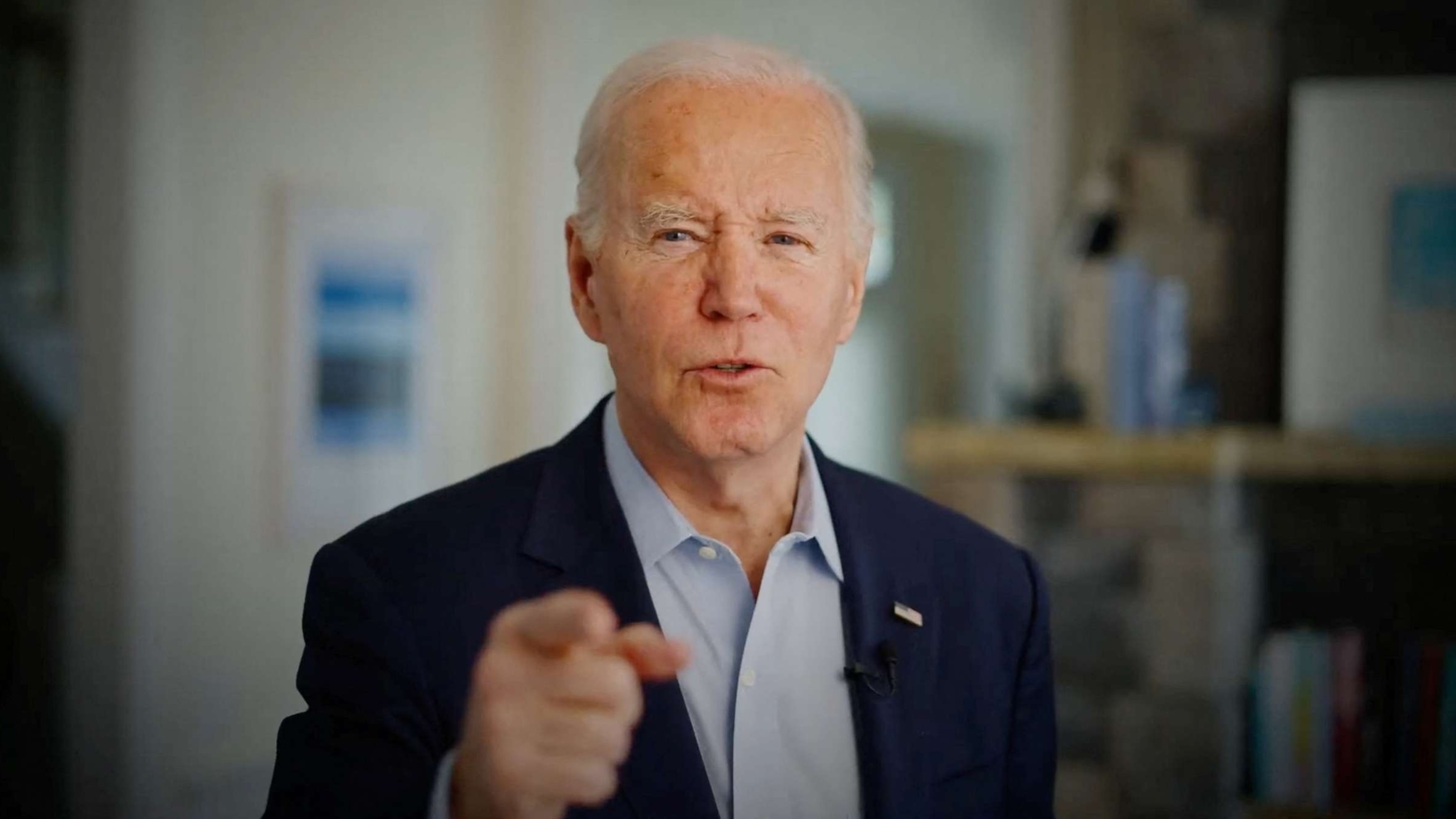 PHOTO: President Joe Biden speaks in this still image taken from his official campaign launch video published on April 25, 2023.