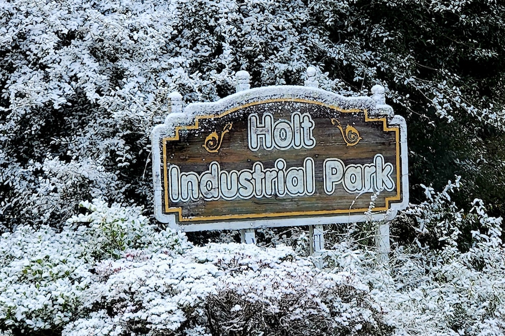 PHOTO: A rare snow is seen in Holt, Florida, January 18, 2026.