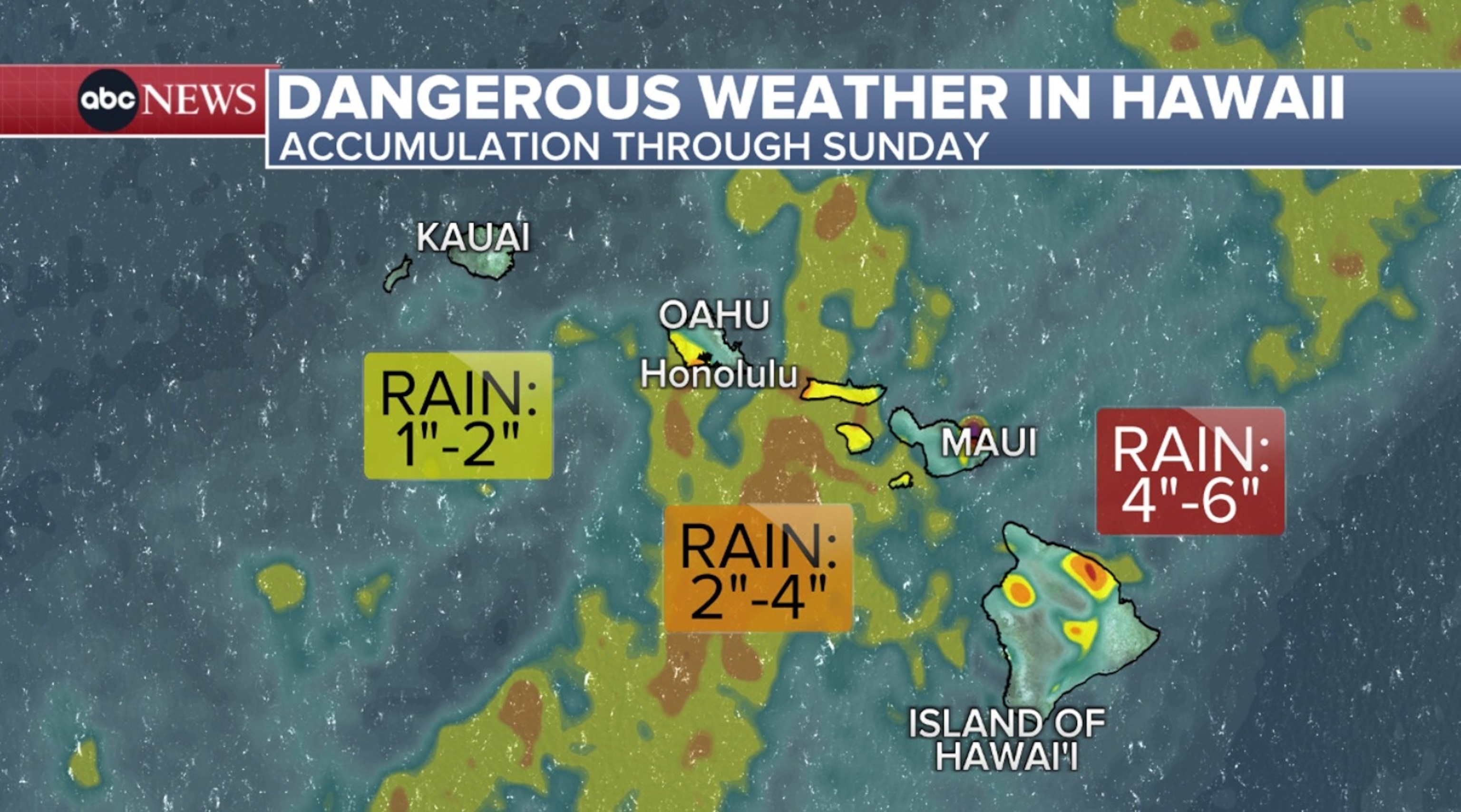 PHOTO: Hawaii rain map