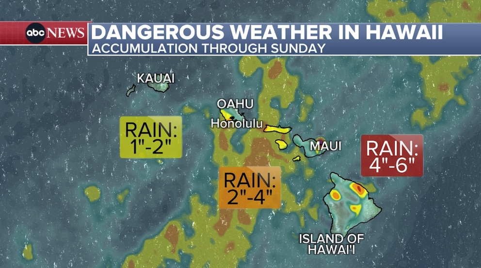 PHOTO: Hawaii rain map