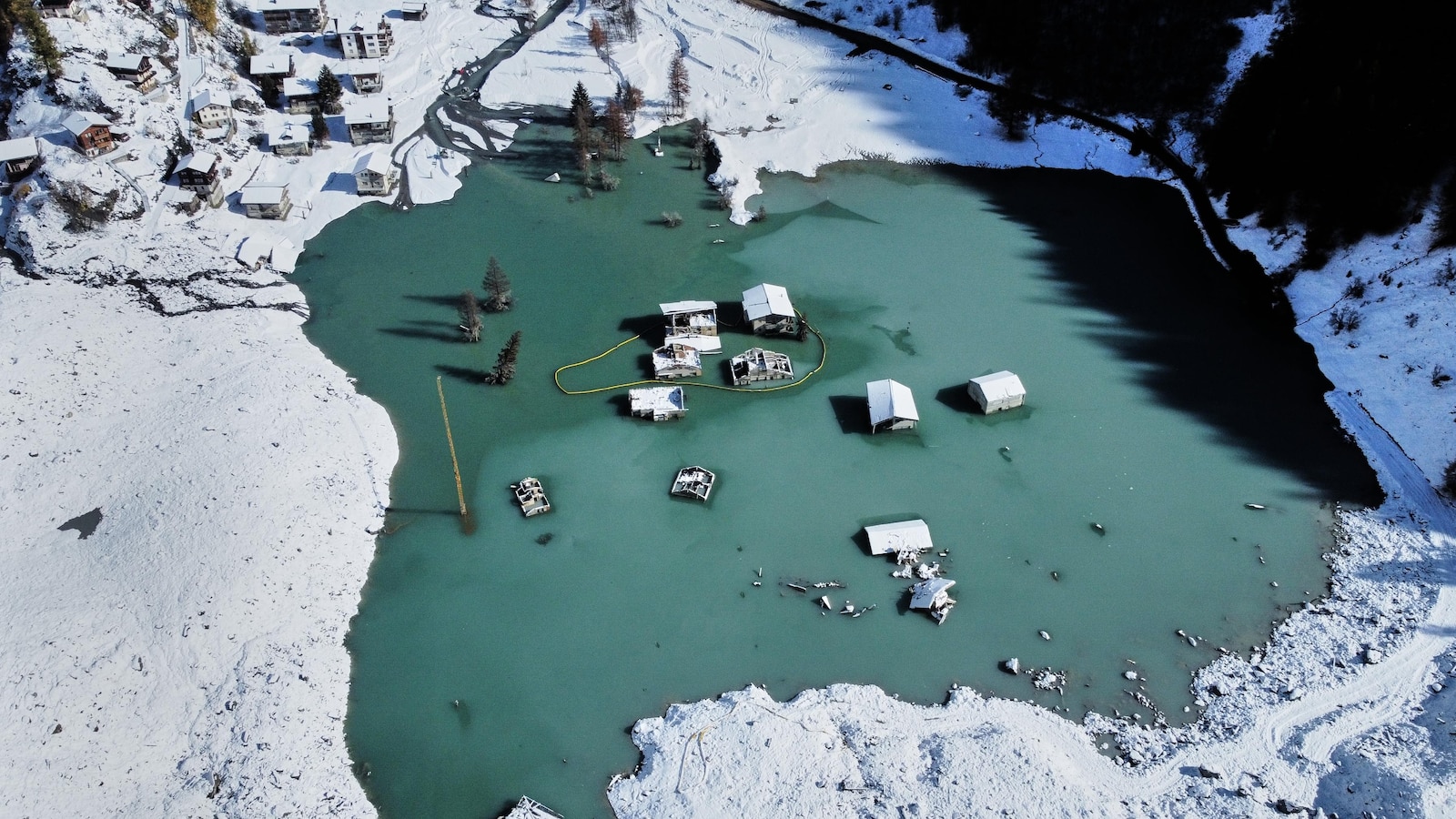 This Swiss village has been swamped and now it’s snowed under. They’re slowly digging their way out