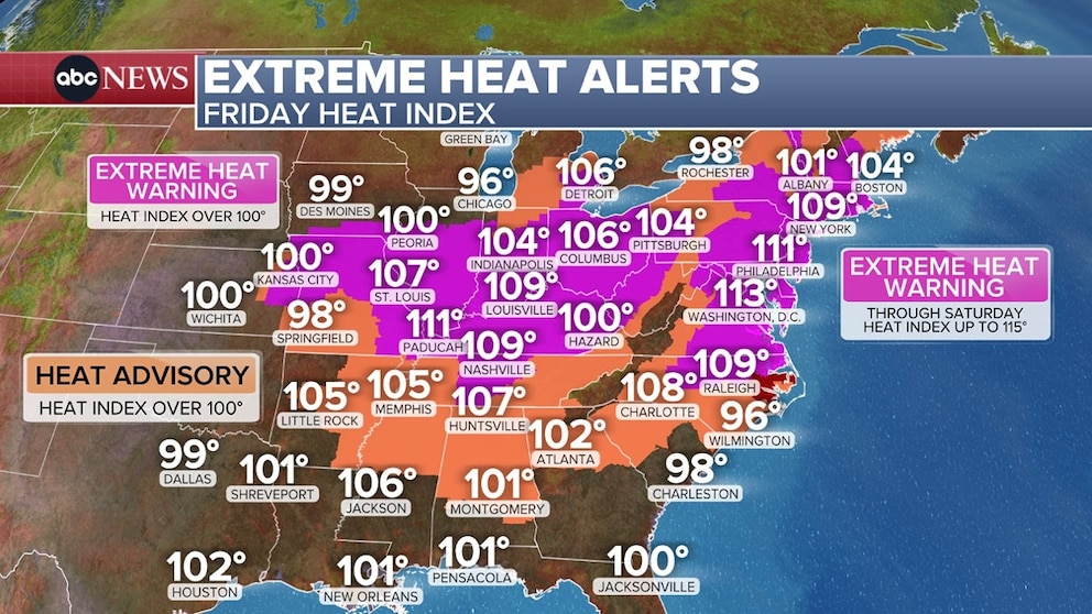 PHOTO: extreme heat alerts graphic