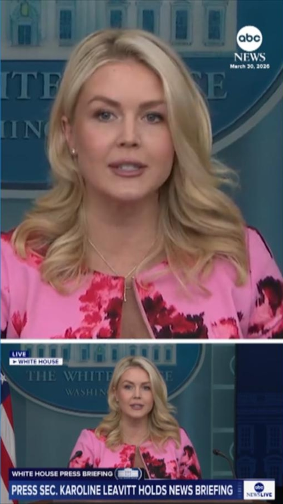 Video White House: 'Operation Epic Fury is moving ahead successfully'