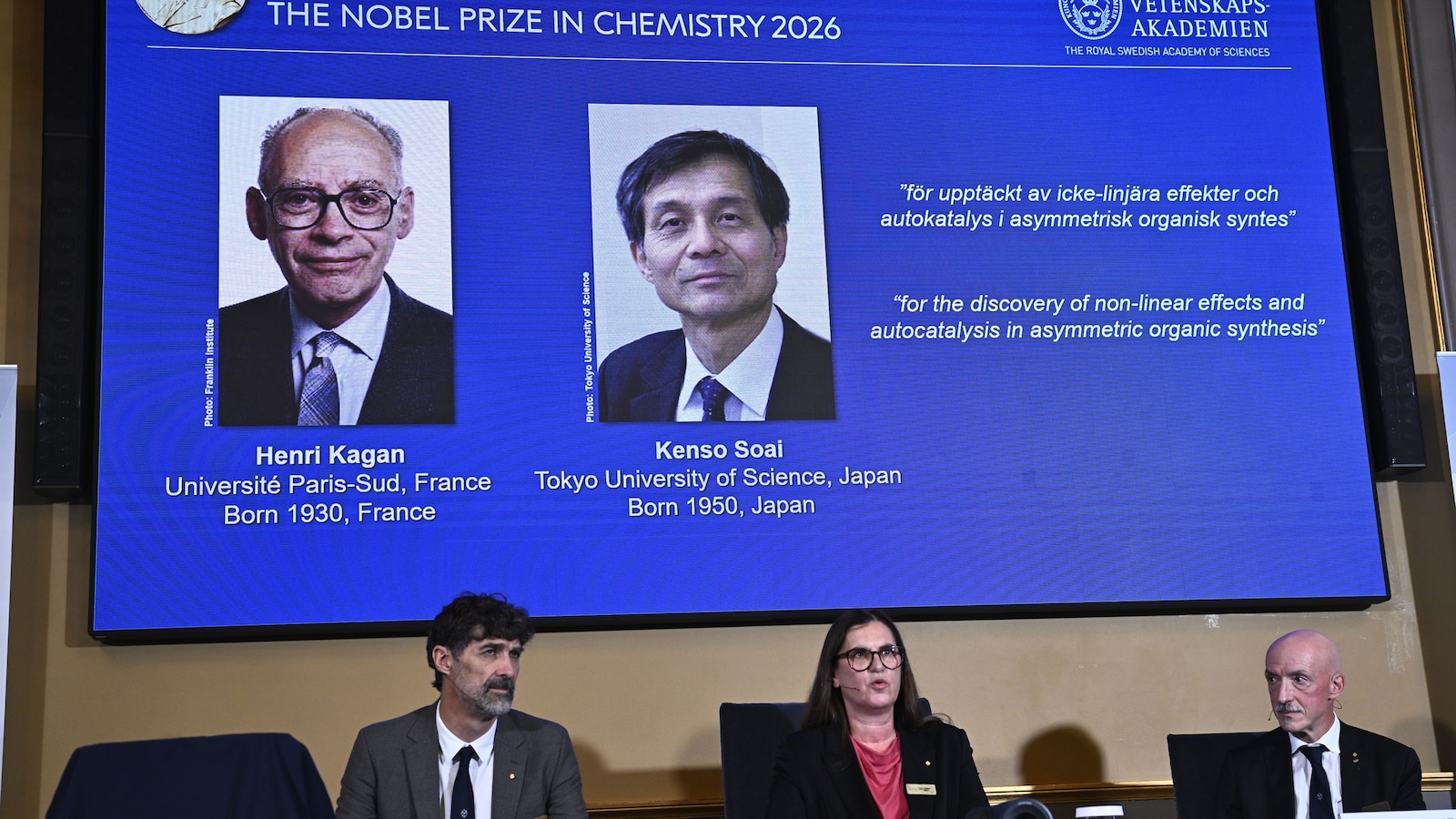 Nobel Prize in chemistry awarded for research solving 'mirror image' mystery