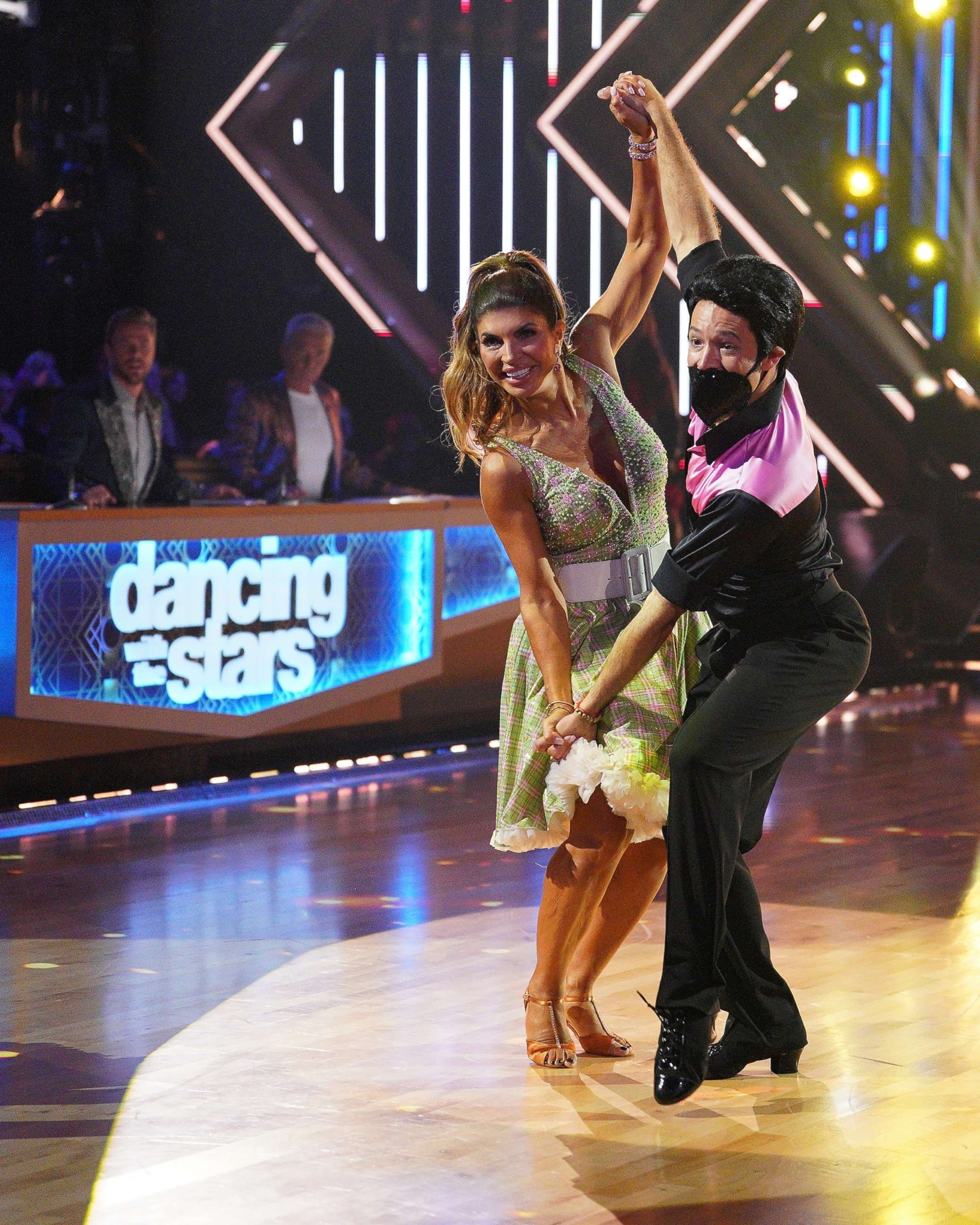 PHOTO: Teresa Giudice and her partner Pasha Pashkov dance on Elvis night on Dancing With the Stars. 