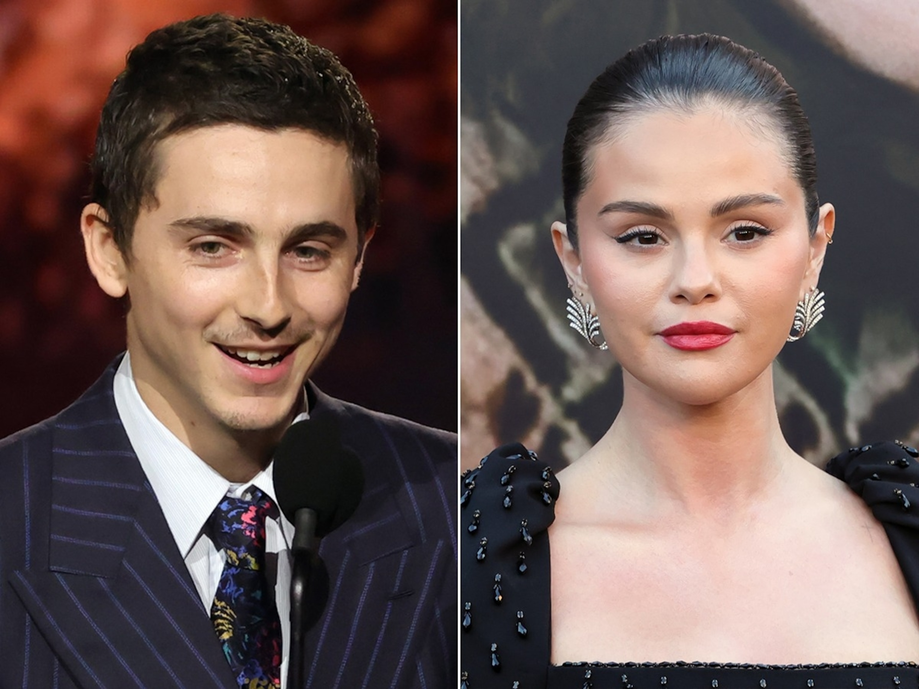 PHOTO: Timothee Chalamet during the 31st Annual Critics Choice Awards, Jan. 4, 2026, in Santa Monica, Calif. Selena Gomez attends the Los Angeles Premiere of Netflix's "Marty, Life Is Short," May 6, 2026, in Los Angeles.