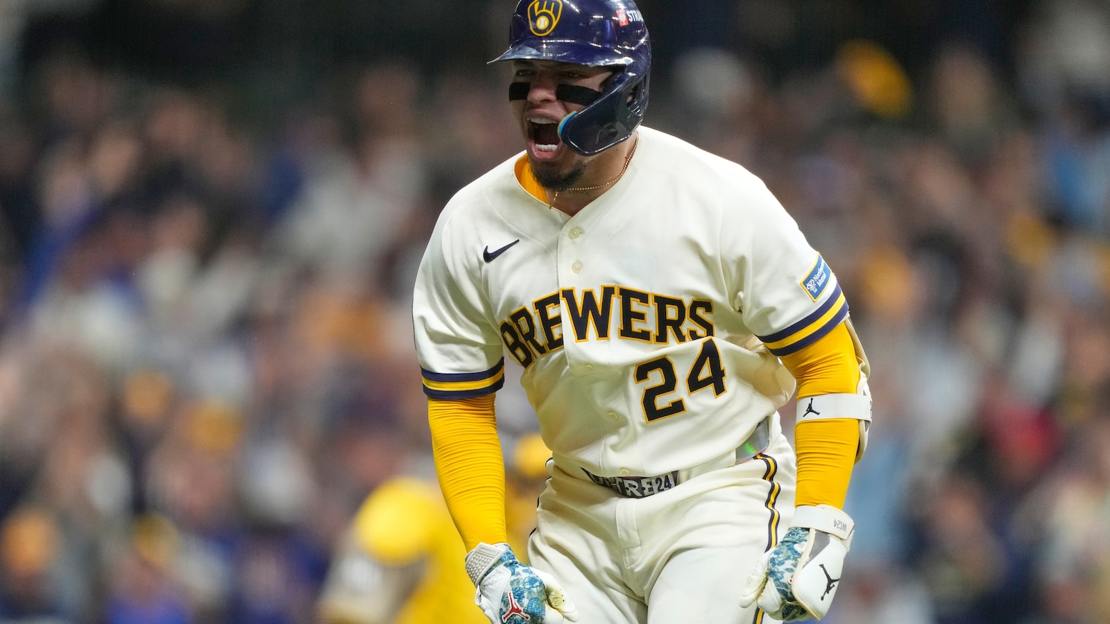 Feature Article Writing Brewers edge Padres 3-2 in NLDS opener that features bizarre play in ...