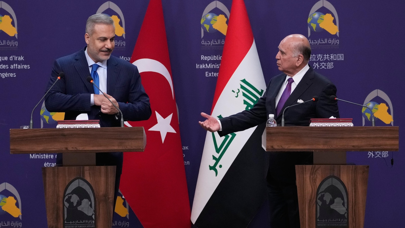 Iraq's foreign minister calls for disarmament of 'PKK elements' in the north