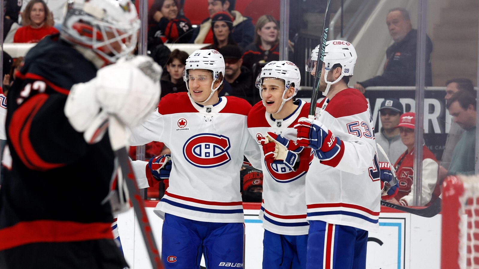 Quick strikes from Caufield and Anderson help Canadiens rally for 7-5 win over Hurricanes